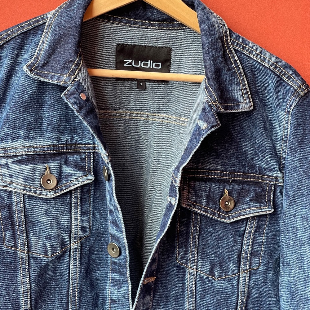 Denim mens jacket - Picture 3 of 5